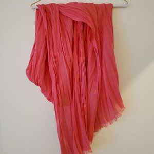 Banana Republic pink linen scarf